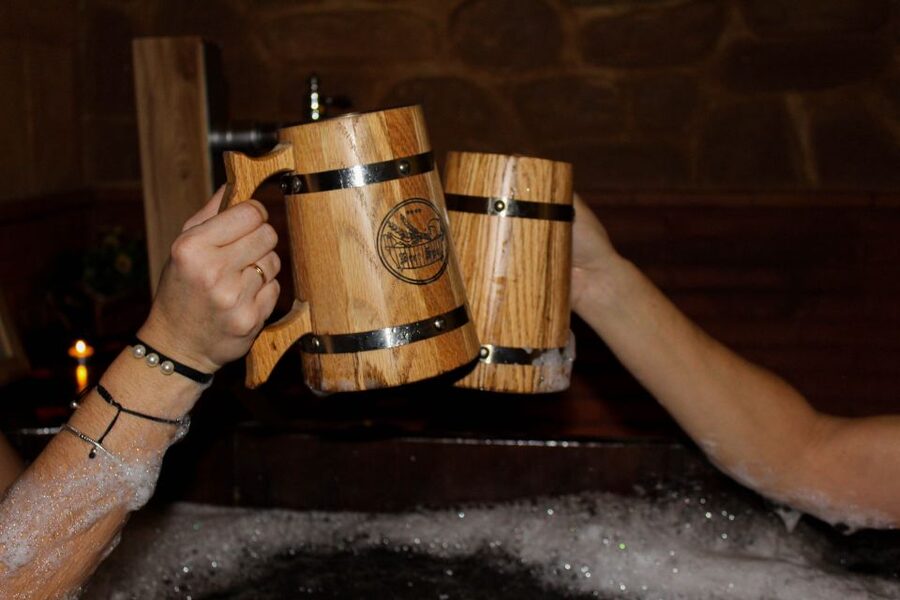 Cadiz: Beer Spa Entry Ticket with Beer and Local Snacks - Starting with the hot beer Jacuzzi