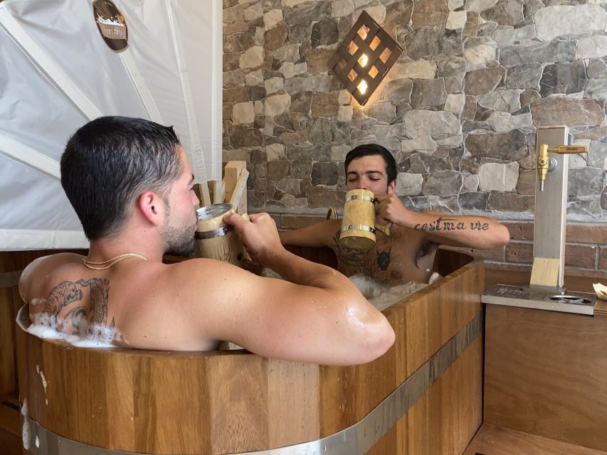 Cadiz: Beer Spa Entry Ticket with Beer and Local Snacks - Moving from the bath to the beer sauna