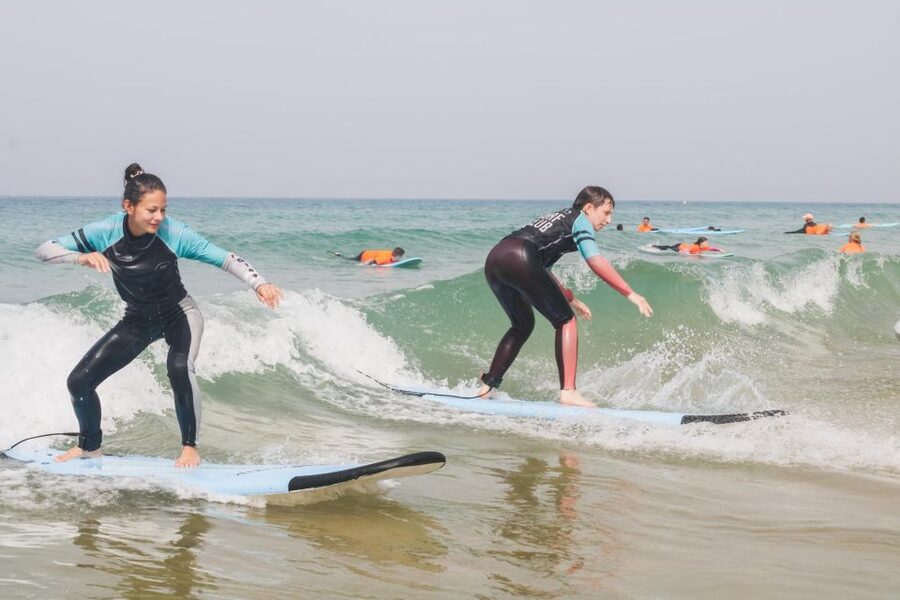 El Palmar: Group Surf class. - Starting out on El Palmar’s waves