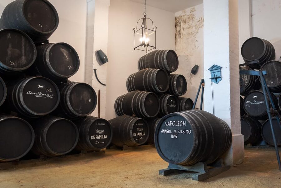 Jerez: Bodegas Álvaro Domecq Guided Tour with Wine Tasting - Following the route through the cellars