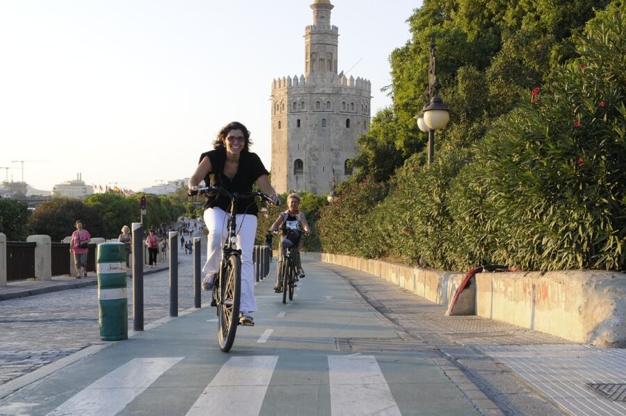 Seville: Electric Bike Tour in Small Group - The guide makes the ride