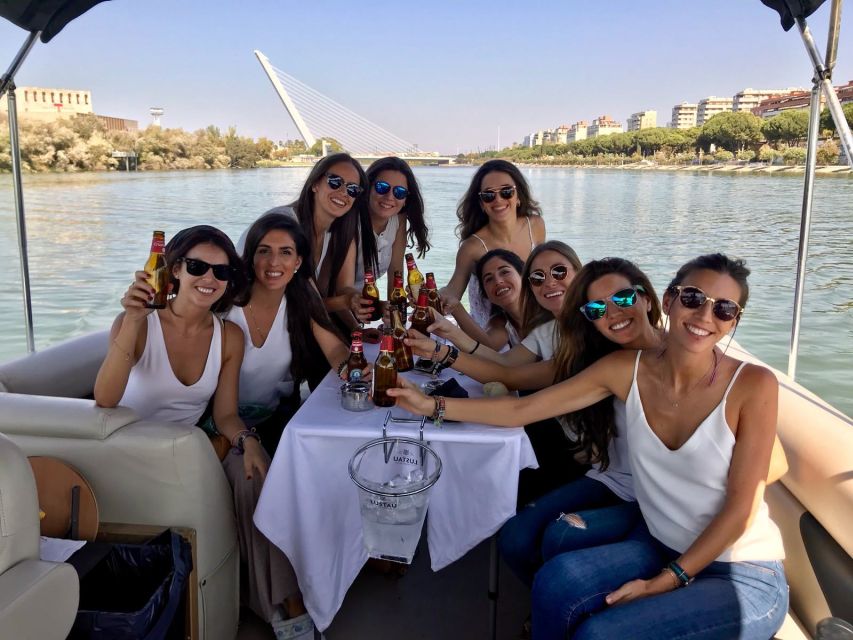 Seville: Exclusive River Boat Tour with Tapas - The 1929 exhibition and Plaza de España