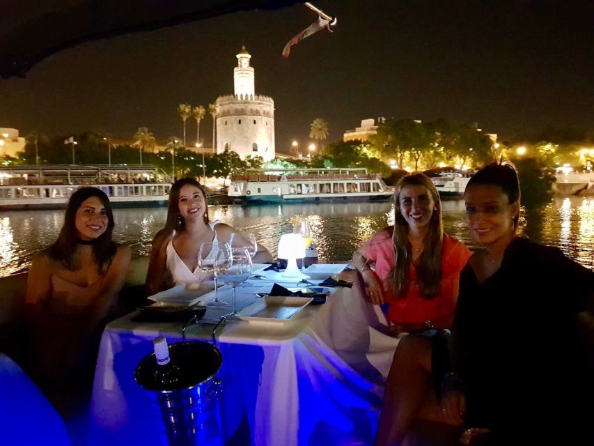 Seville: Exclusive River Boat Tour with Tapas - Tapas, drinks, and the onboard mood