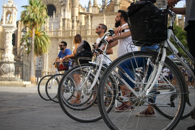 Seville Highlights Bike Tour (English) - Plaza de España and the shade of María Luisa Park