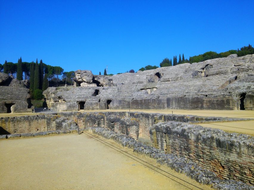 Seville: Italica Roman Ruins City Tour - Inside the amphitheater