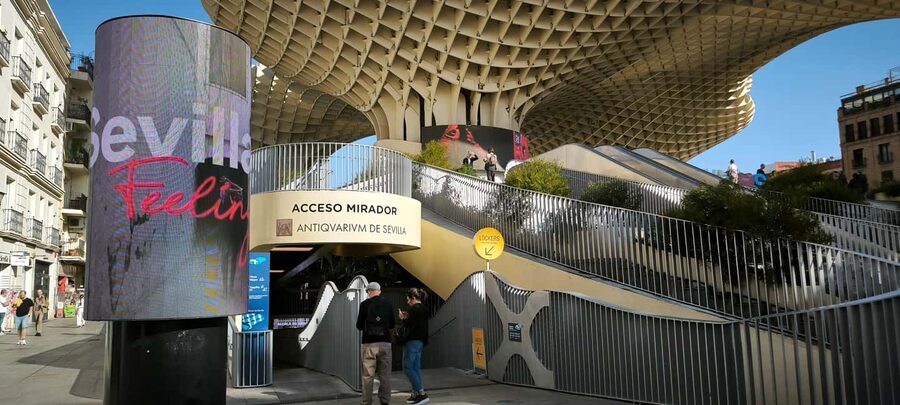 Seville: Setas de Sevilla Entry Ticket - Catch the change from sunset to city lights