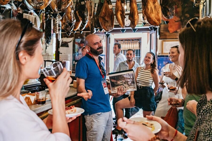 Seville: Tapas, Taverns and History Guided Walking Tour - Four shared plates at the dinner stop