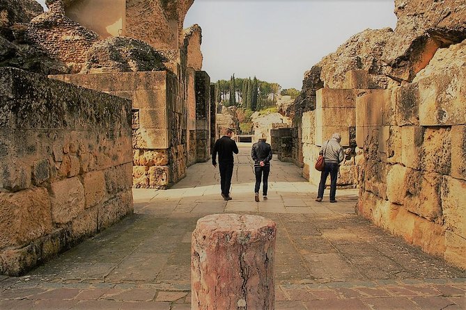 Visit to Italica Roman Ruins Tour tickets included - Inside the amphitheater and Roman city